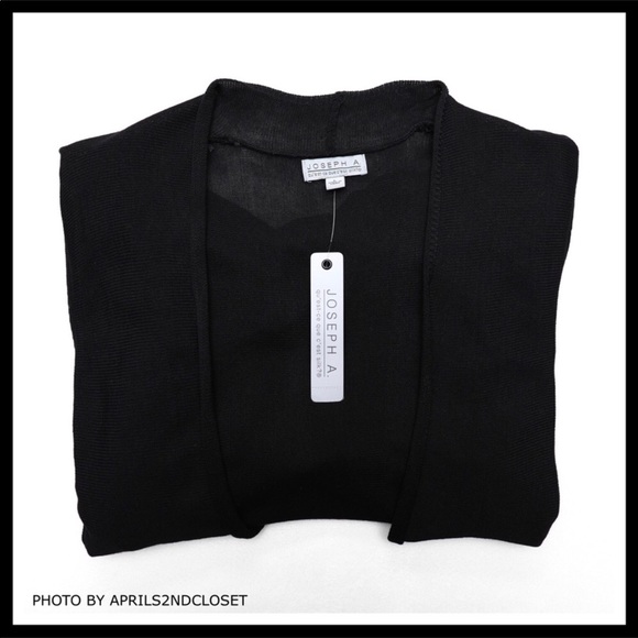 BLACK CARDIGAN DUSTER CARDI A3C - Picture 6 of 8